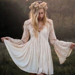 Free People With Love from India Mini Dress